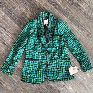 NEW WITH TAGS Avec Les Filles argyle suit jacket